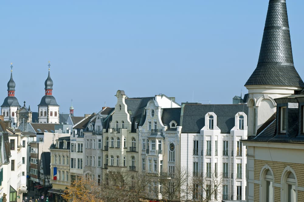 Historische Häuserfassaden in der Bonner Innenstadt