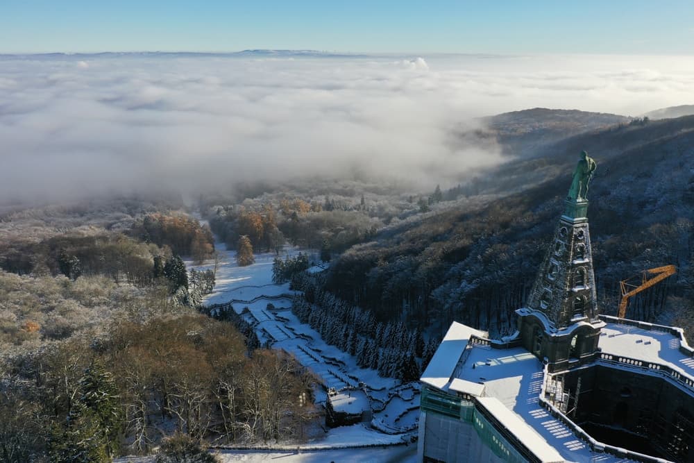 Bergpark Wilhelmshöhe über Kassel