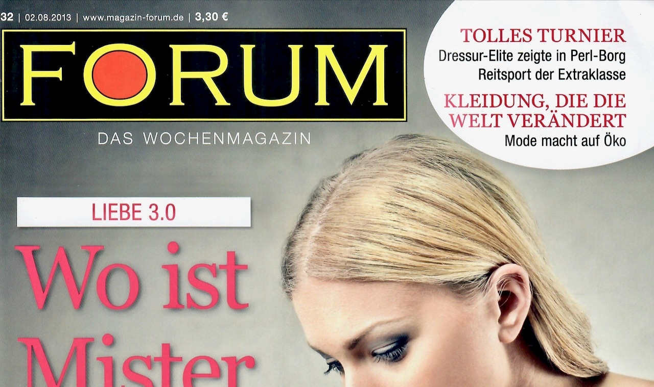 Cover Forum Das Wochenmagazin 8 2013 2